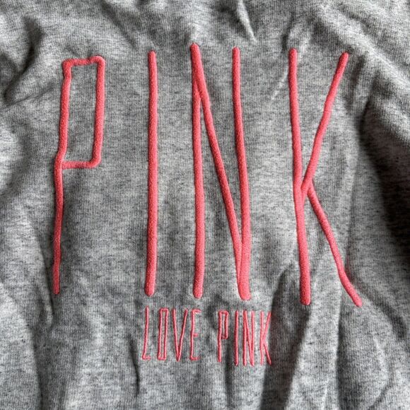Vintage 2013 Victorias Secret Pink Hooded Sweatshirt Size Large - Picture 3 of 8